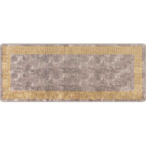 Pasillo de alfombra MARSA Gris 80 x 200 cm Poliéster y PVC vidaXL