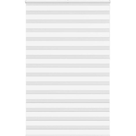 Doppelrollo Weiß 150x230 cm Stoffbreite 145,9 cm Polyester vidaXL