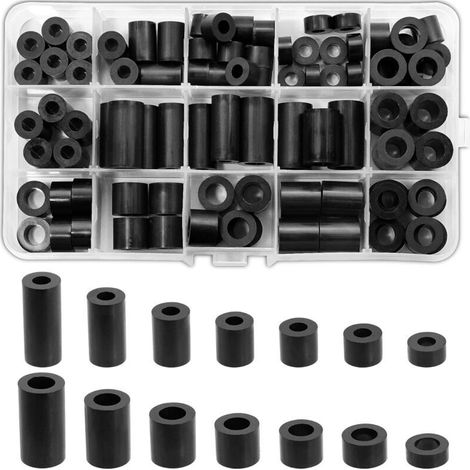 Set di protezione in ABS da 90 pezzi con supporto per le gambe, M6 M8 Protezione in nylon per supporti isolanti senza vento, copertura in plastica con scatola di protezione, 14 dimensioni diverse, Sc