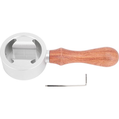 Levier de vapeur machine café pour Sage The Barista Express (878), aluminium et bois, argenté (1/5)