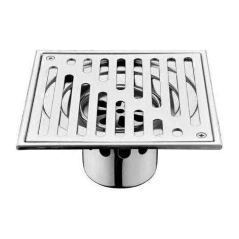 Siphon douche à l'italienne Large Calibre 150 150mm Drain De Douche Carré Acier Inoxydable Carré Siphon De Sol Anti-odeurPour Salle De Bain (1/4)