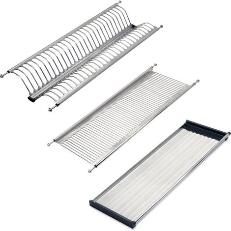 Emuca Abtropfgestell aus rostfreiem Stahl Drynox, Modul 800mm, Edelstahl