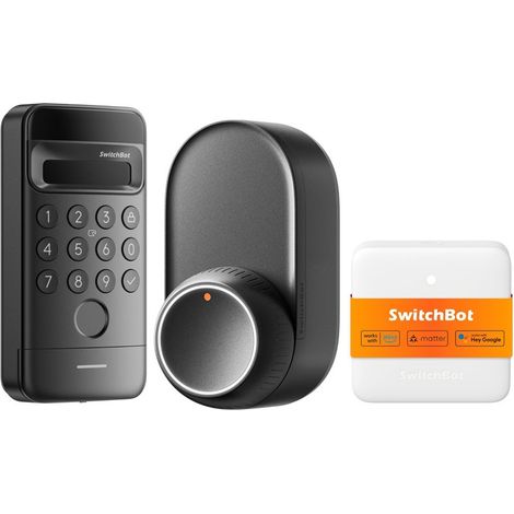 SwitchBot Lock Ultra VISION Combo Inalámbrico Negro (1/3)