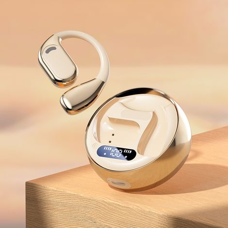 Casque Bluetooth sans fil ouvert Chengruida M76 à conduction osseuse, crochet d'oreille dédié au sport et à la courseCouleur de peau (1/5)