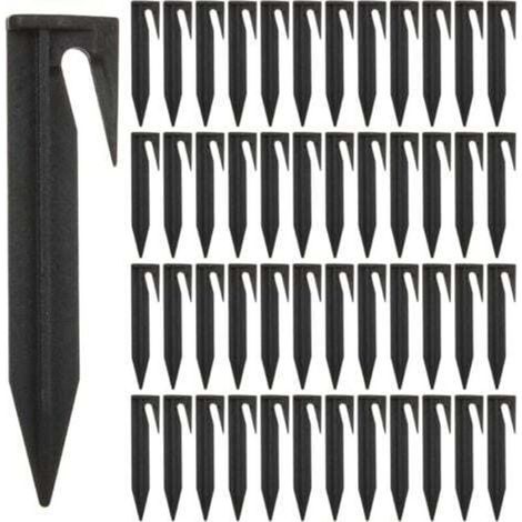 Lot de 50 piquets pour câble périphérique, piquets pour câbles de tondeuse robotisée, accessoires pour tondeuse robotisée, crochets pour tondeuse robotisée, câbles périphériques (1/4)