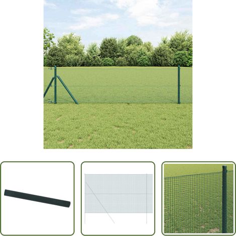 Clôture extérieure - Clôture en fil soudé Vert 1.6 x 25 m (1/5)