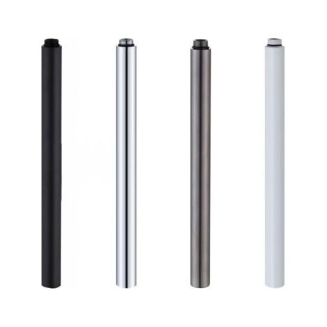 Extension de tuyau de douche de 30 cm pour remplacer les tuyaux de douche anciens ou usés, tube rond chromé, accessoires de salle de bain (chromé)-Muntra