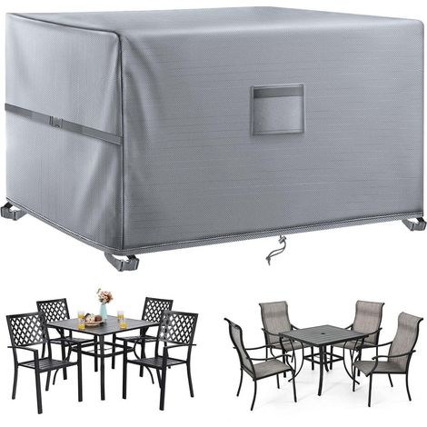 Abdeckhaube für Gartenmöbel 180x120x74cm, wasserdicht, UV-Schutz, 420D Oxford (1/5)