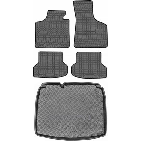 Set di tappetini in gomma per auto e tappetino per bagagliaio per Audi A3 II 8P Hatchback dal 2003 al 2012. (1/5)