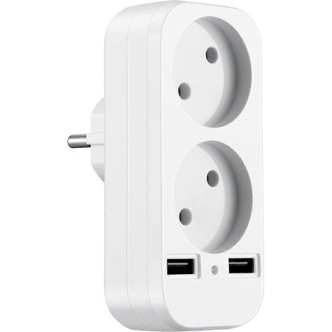 Multiprise murale standard UE pour mini caméra d'observation, adaptateur de voyage (1/5)