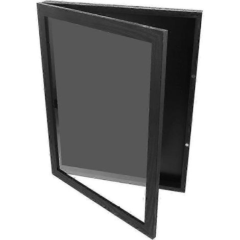 Cadre vitrine pour maillots : Boîte vitrine en bois pour uniformes sportifs (basketball, football, baseball) - Boîte de présentation pour souvenirs et objets de collection (1/4)