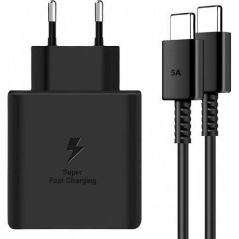 Chargeur rapide 45 W USB-C avec câble 5 A – Compatible Samsung Galaxy S24+, S23 Ultra, Z Fold5, Flip5 et autres modèles récents (1/5)
