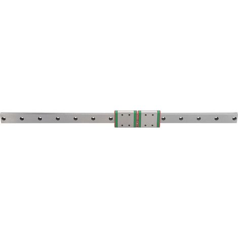 Glissière linéaire en acier inoxydable, bloc coulissant élargi pour machine-outil, MGW9C-400-2R, 2 pièces (1/5)