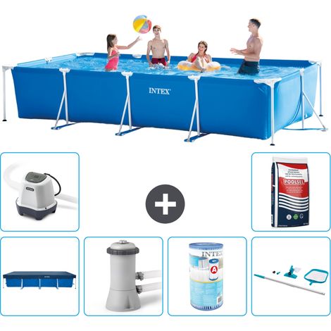 Intex Piscina con struttura Rettangolare - 450x220x84 cm - 7-pezzi  S30266 (1/5)