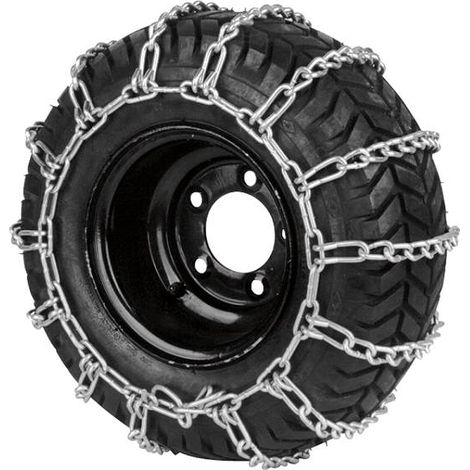 Chaînes à neige 18x850x8 – Traction optimale sur neige et glace – Adaptables à plusieurs dimensions de pneus – Poids 5,2 kg