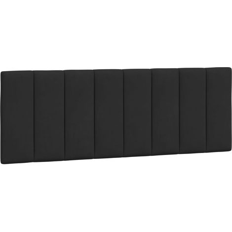 Coussin de tête de lit Hanko noir 120 cm velours CFW31809 (1/5)