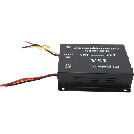 Convertisseur DC 24V vers 12V 45A avec Protection Court-Circuit - Module Abaisseur de Tension Professionnel pour Véhicule (1/5)