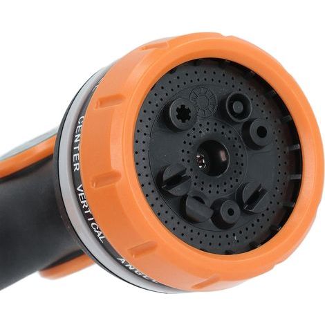 10-Function High-Pressure Water Sprayer Nozzle for Gardening, Floor Cleaning, and Car Window Cleaning - Orange (1/5)