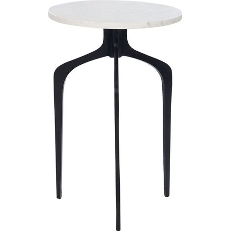 Side Table TIHOI Marble Black/ White