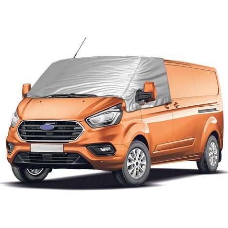 Bâche pare-brise thermique pour Transit Custom 2012-2024, argent, été/hiver (1/5)