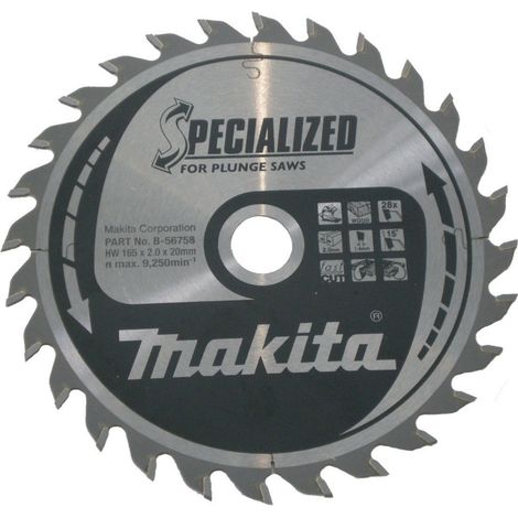 Makita SPECIALIZED Sägeblatt 165x20x28Z (1/4)