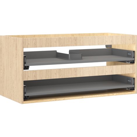 Mexen Box-A Schrankkorpus für Waschbecken 100 cm, 2 Schubladen, Eiche - 91AX0-1000-470-2-81 (1/5)