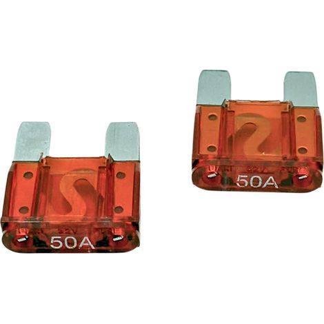 2 MAXI FUSIBLES ENFICHABLES 50A ROUGE