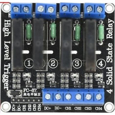 Module SSR 4 canaux, 5 V, 12 24 protection contre les surcharges (1/5)