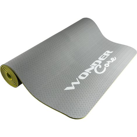 Wonder Core - Esterilla de yoga TPE - Amarillo/Gris (1/2)