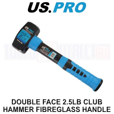 US PRO Lump Hammer 2.5lb 1.13kg Fibreglass Handle Sledge Club Stoning 4500 (1/3)