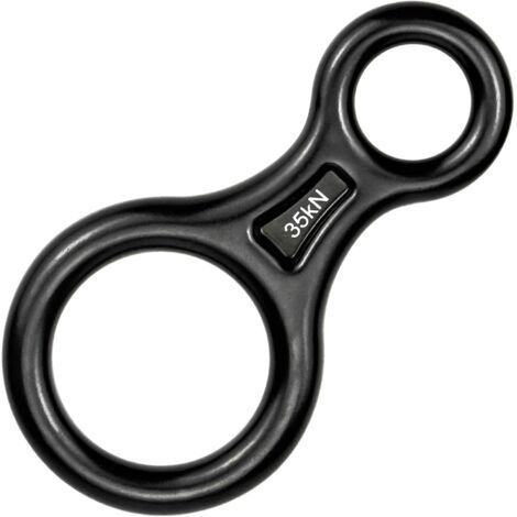 VtiziklFigure huit descendeur escalade 8 Descender 35KN en alliage d'aluminium pour l'alpinisme, l'escalade, le diamètre de la corde de sauvetage 8-13mm