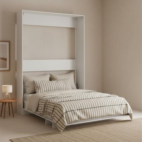 Cama abatible vertical blanco 150x200cm