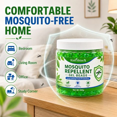 KineShineX Indoor-Mückenabwehrperlen mit Langzeitwirkung für Schlaf- und Wohnzimmer - Duftendes, pflanzliches Insektenschutzmittel (1/5)