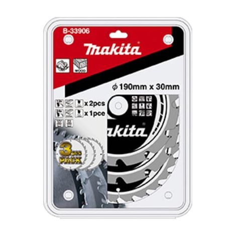 Makita Sägeblatt-Set 190x30x12Z+24Z (B-33906)