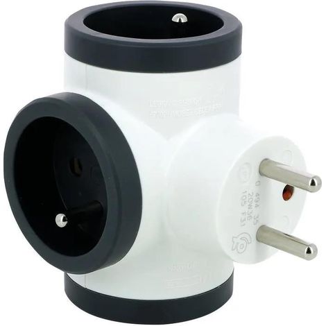 Legrand Mehrfachsteckdose MOP FB weiß und grau 3680W
