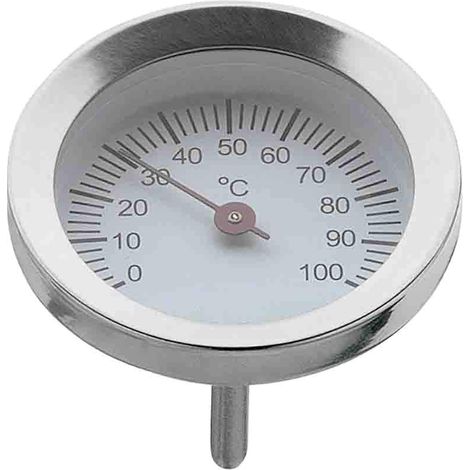 Thermomètre grand, pièce de rechange pour cuiseur vapeur, couvercle rond en verre, acier inoxydable poli, va au four (1/5)
