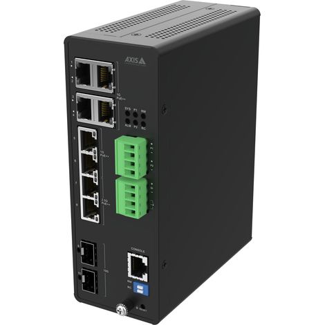 Axis 02621-001 verwalteter 10G Ethernet (100/1000/10000) Switch Power over Ethernet (PoE) Schwarz (1/2)