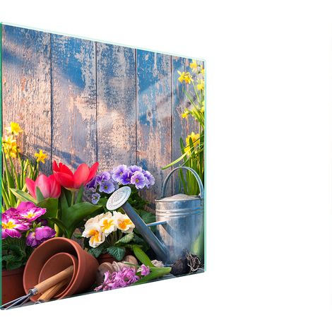 PLACA PROTECTORA DE VIDRIO PARA ESTUFA 50x52 JARDÍN (1/5)