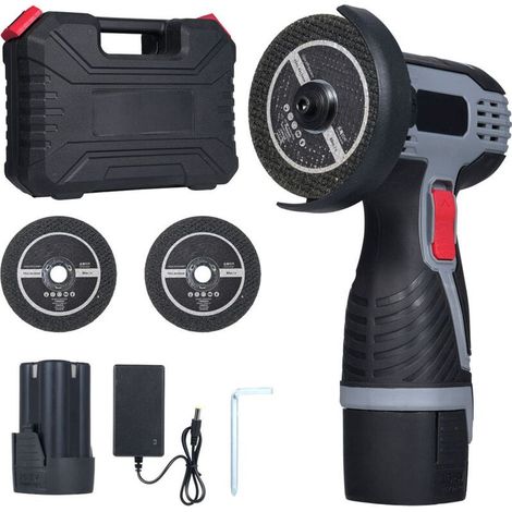 Meuleuse D'Angle Sans Fil 19500RPM 16.8V Professional Disqueuse Sans Fil avec 1 batterie 1500mAh, 2 Disques à Tronçonner, Meuleuse d'angle pour Couper, Polir et Ponce (1/5)