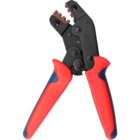 Ratchet Crimping Tool for Pre-Insulated Terminals, AWG22-16 Crimping Tool for Flat Terminals, 0.5-1.5mm² Connectors, for Electricians and DIY Projects (1/4)