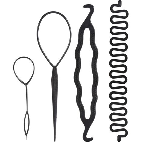 discos para trenzar, accesorio resistente para peinar el cabello, herramienta para trenzar cabello largo, kit de peinado para bodas y eventos nocturnos. (1/5)