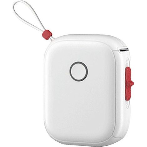 Tragbarer Mini-Thermodrucker mit Aufklebern für Aufbewahrung, Büro und Zuhause, Weiß (1/5)