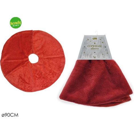 Copribase Albero General Trade Ø 90cm Rosso