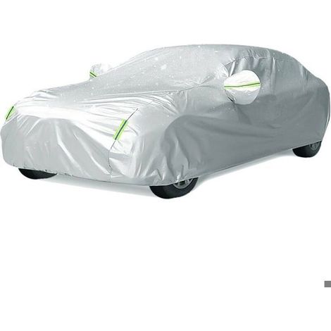 Housse de voiture 480 x 175 x 120 cm, imperméable, anti-UV, anti-poussière et anti-neige, couleur argent, taille L. (1/5)