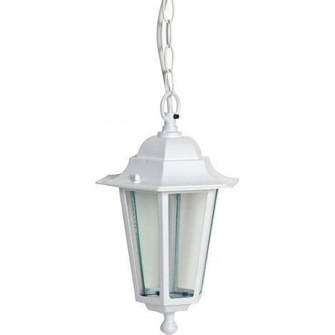 Suspension Extérieure 60W max E27 Fonte Blanche LOAN