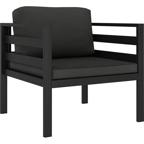 Canapé de jardin,Canapé simple avec coussins Aluminium Anthracite CFW868554 (1/5)
