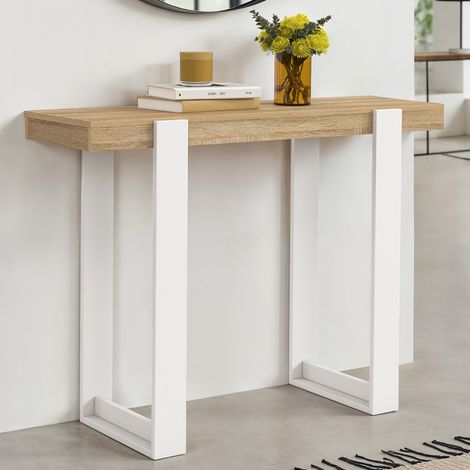 Consola PHOENIX en madera y blanco (1/5)