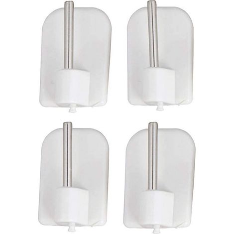 Crochets Adhésifs Blancs - Lot de 4 (1/2)