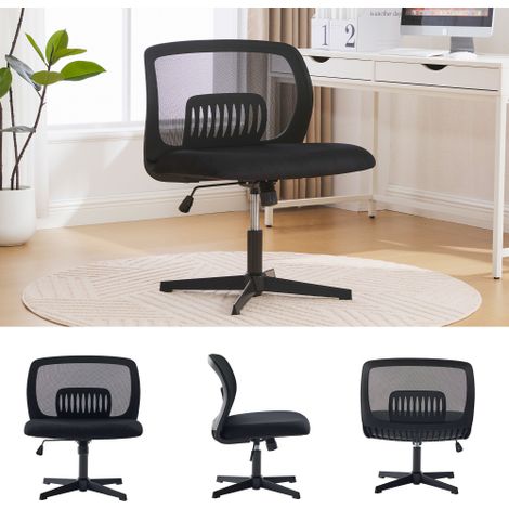 Chaises de bureau sans accoudoirs, fauteuils de lecture aux larges coussins, chaises de détente adaptées à la position en tailleur — dotées d'une fonction bascule, d'une hauteur réglable et d'une rota