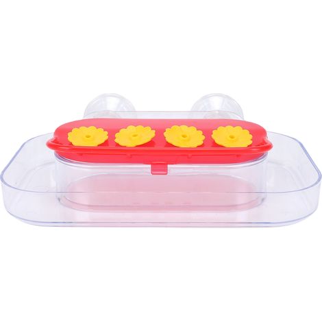 Abreuvoir à ventouse pour oiseaux, distributeur d'eau rechargeable à fixer à la fenêtre pour observer les oiseaux (1/5)